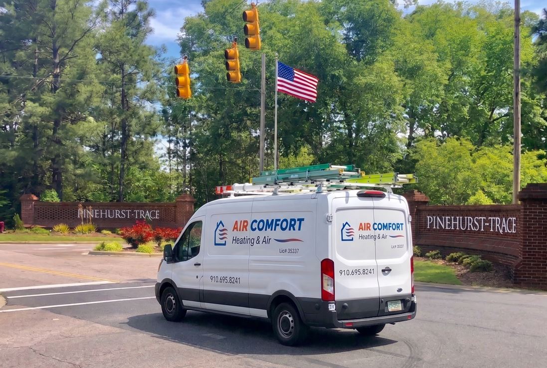 Air Comfort Van Entering Pinehurst Trace Neighborhood